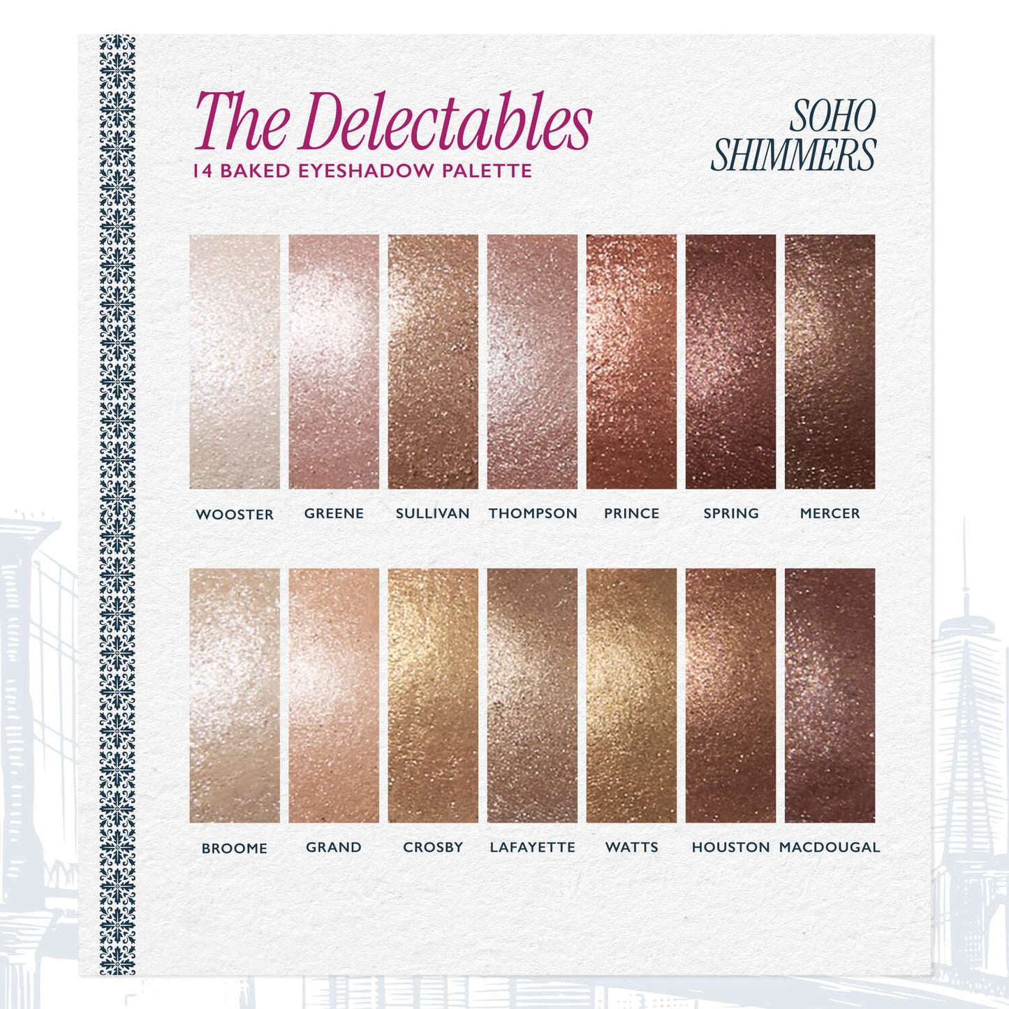 The Delectables 14 Multi-Finish Baked Eyeshadows: Soho Shimmers